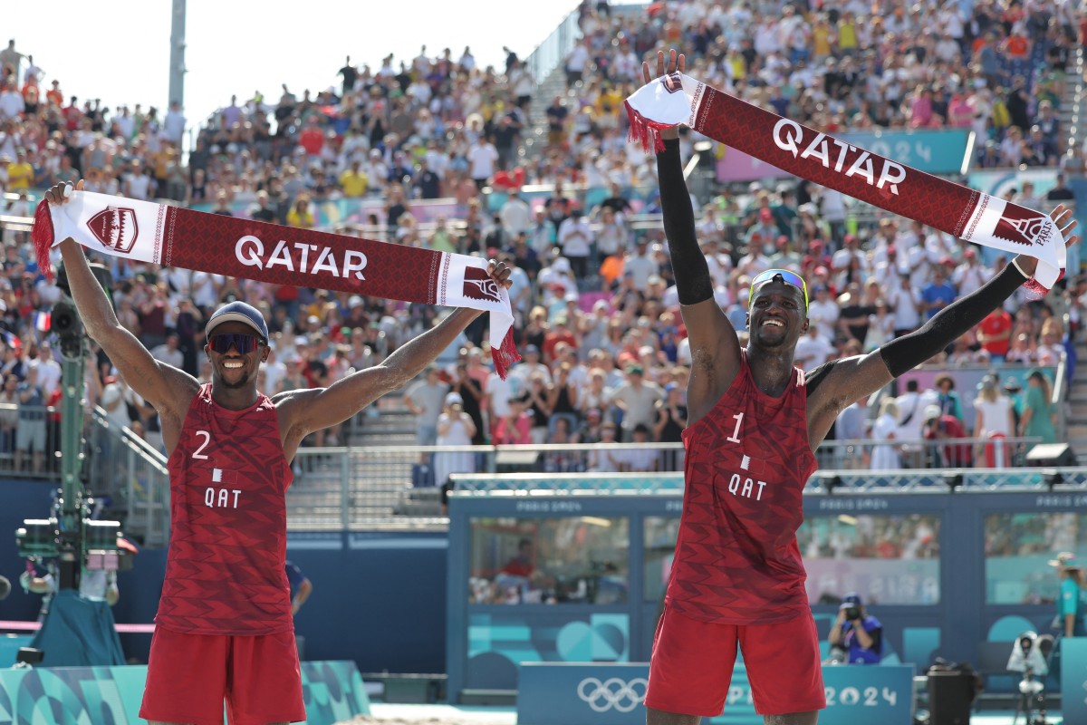 A perfect score: Qatari beach volleyball stars dominate Paris 2024 Olympic Pool Play