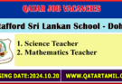 Mathematics Teacher Job Vacancy at Sri Lanka School in Qatar