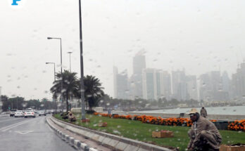 Widespread rainfall across Qatar